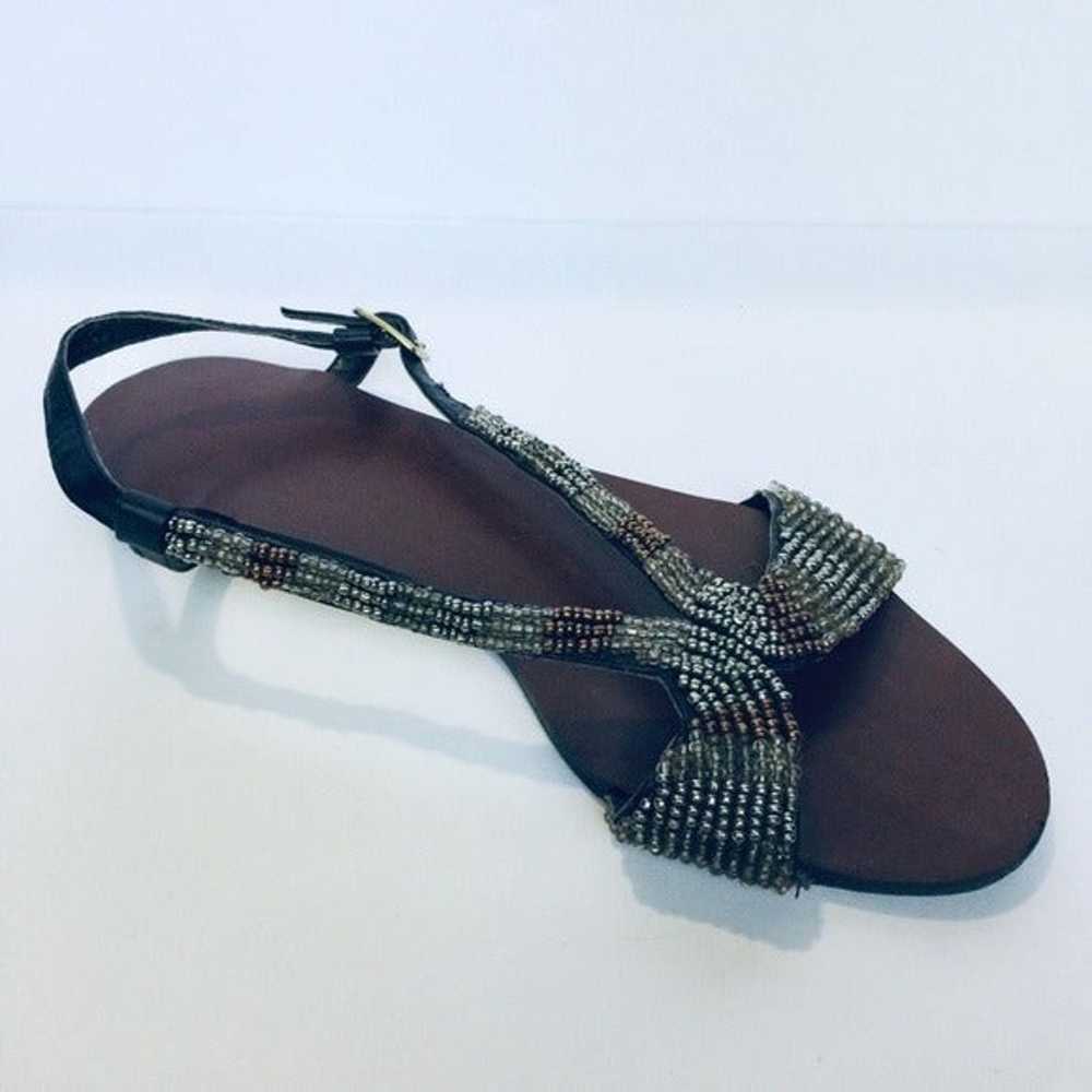 Vintage Women’s Beaded Boho Sandals 8 - image 3