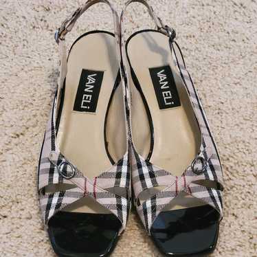 Van Eli Shoes, "Burberry Look" Pattern Shoes, Siz… - image 1