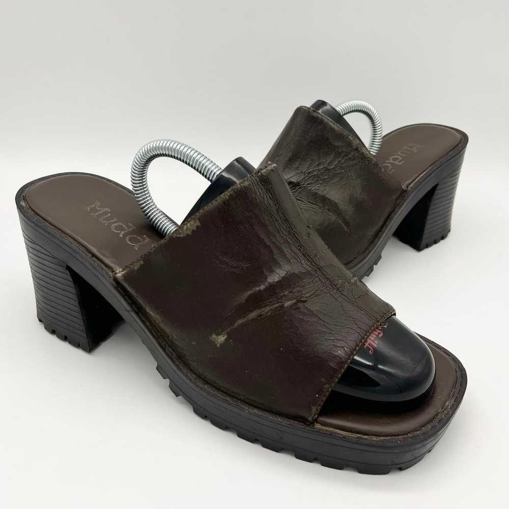 Vintage Mudd Brown Chunky Sandals - image 2