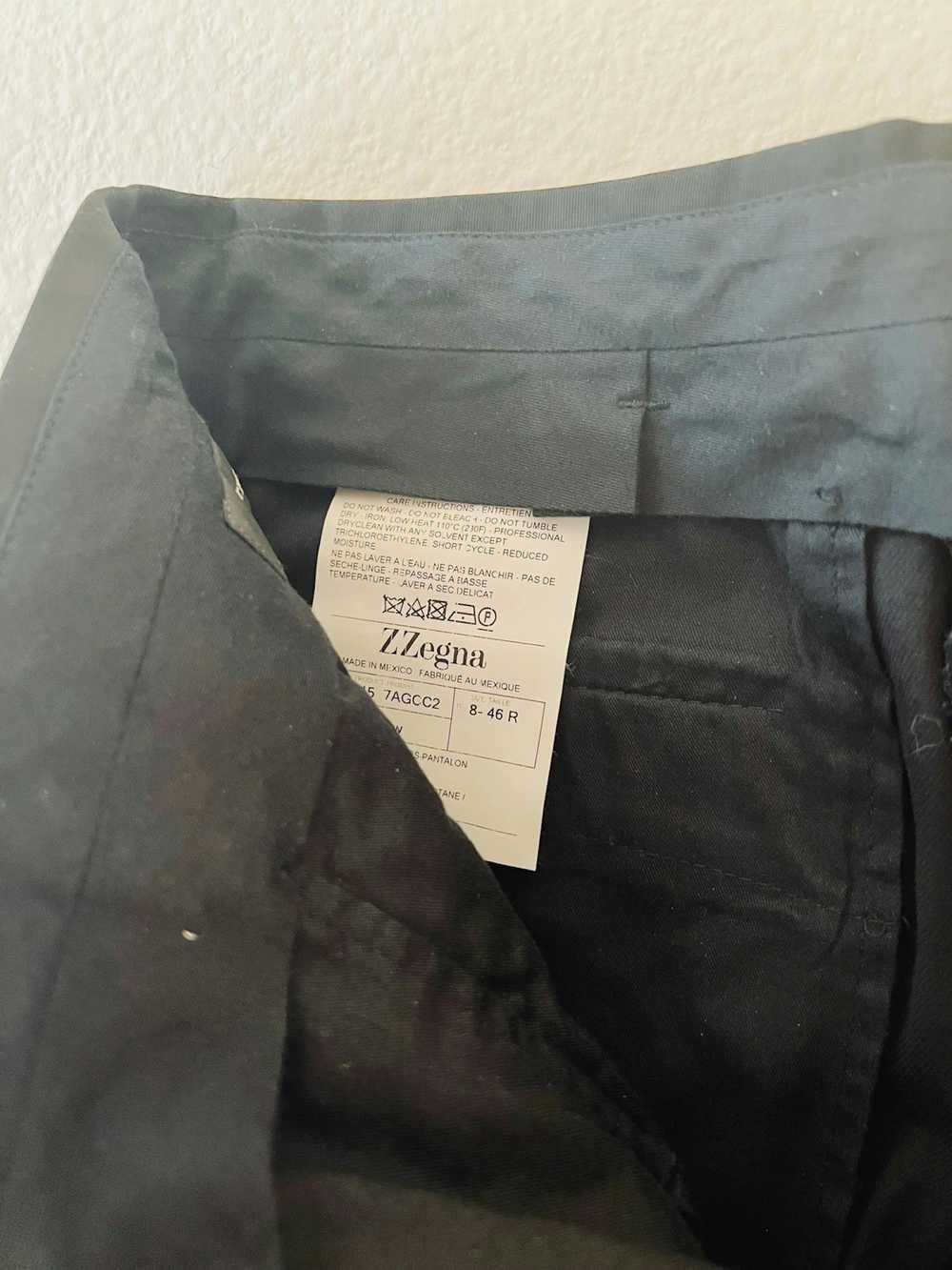 Z Zegna Z Zegna Narrow Fit Cotton Trousers - image 5