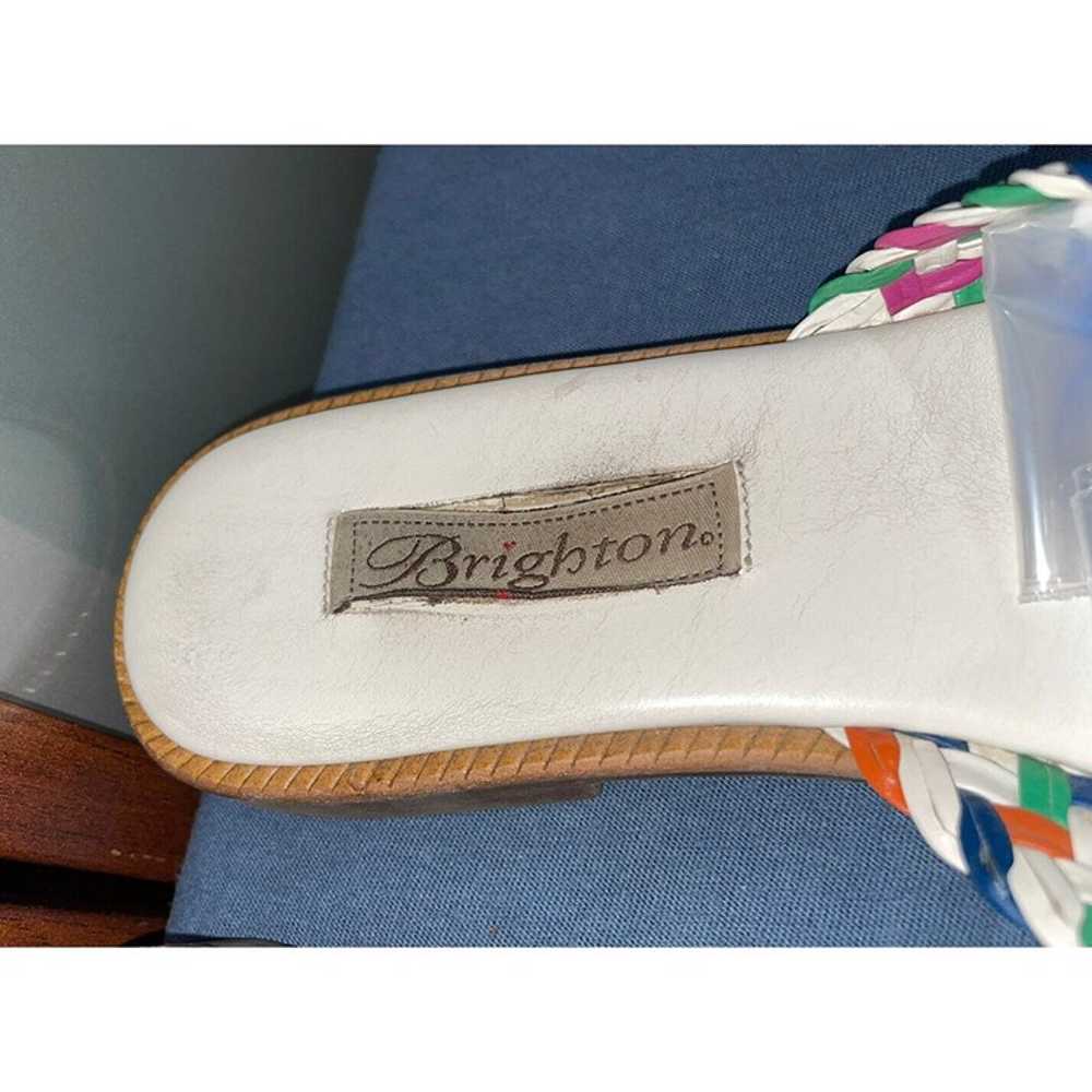 Brighton Orion White Leather Multi-Color Braided … - image 5