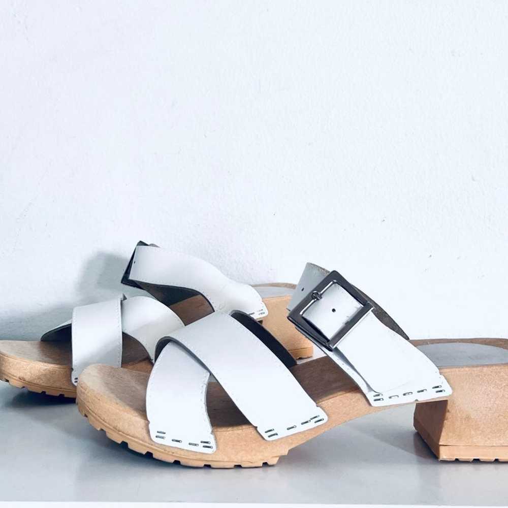 90s Clog Sandals Slides Chunky Heels made in Ital… - image 3