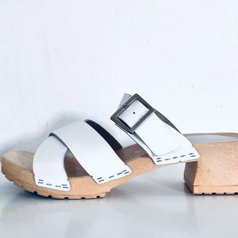 90s Clog Sandals Slides Chunky Heels made in Ital… - image 4