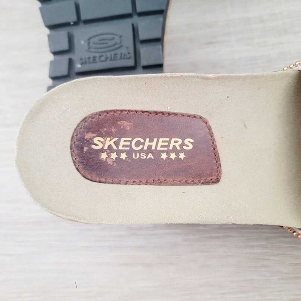 Skechers Y2K Vintage Slip On Sequin Gold Chunky P… - image 10