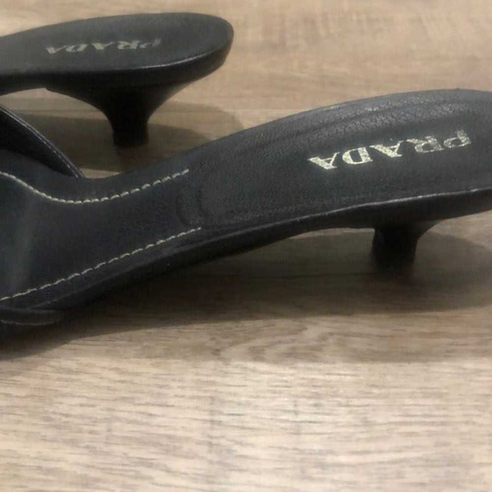 PRADA Vintage Low Heeled 1” Sandals - image 2