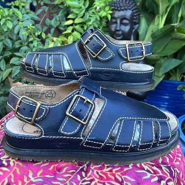 Navy Blue Dr. Martens MIE Vintage Sandals UK 8