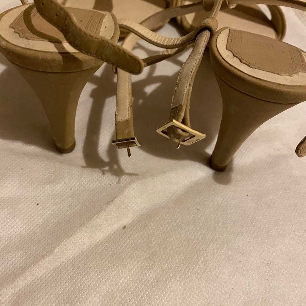 Christian Dior leather khaki/beige Sandals - image 3