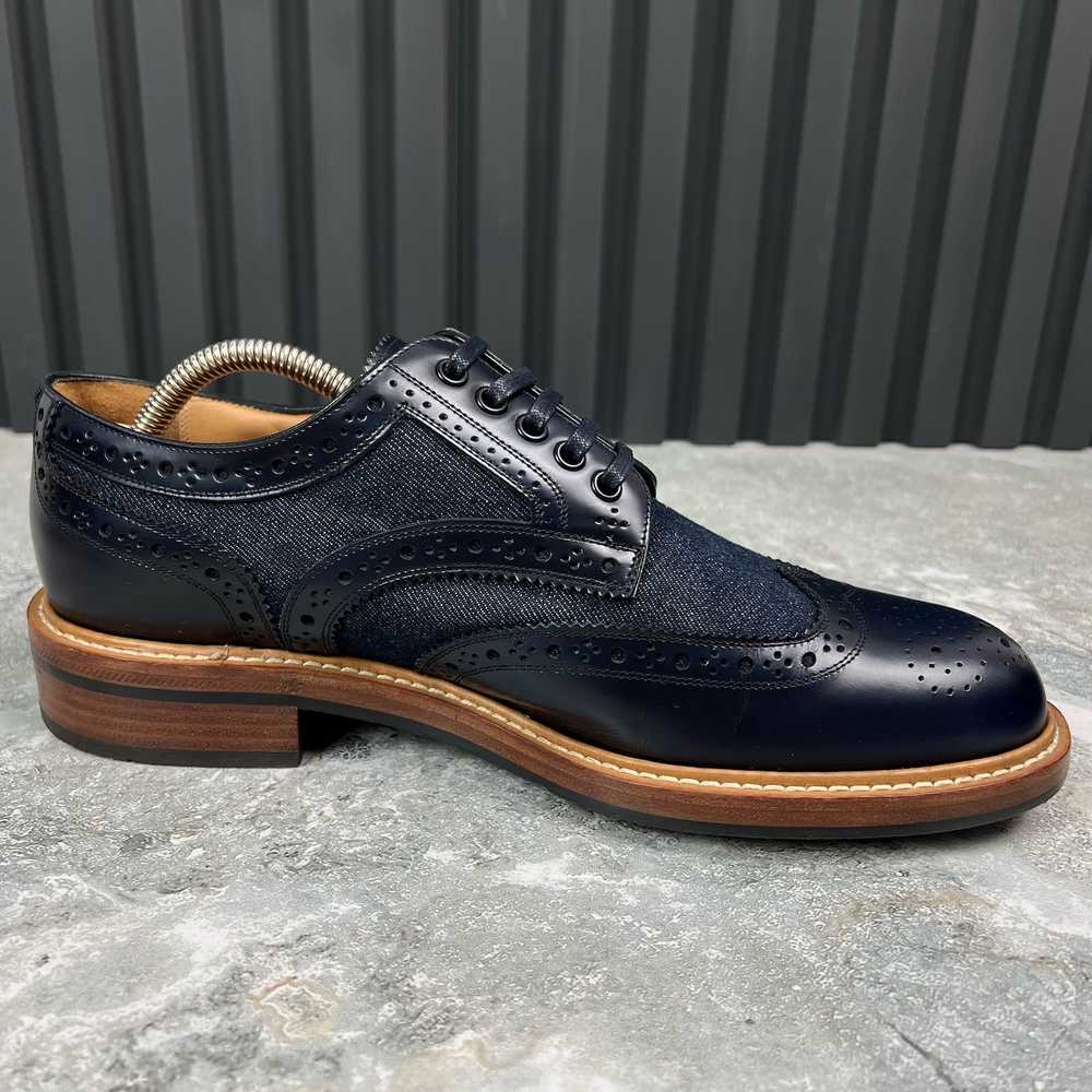 Louis Vuitton Voltaire Wingtip Derby Denim Leathe… - image 11