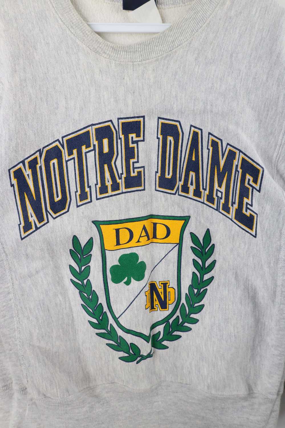 Vintage Vintage 90s Notre Dame University Dad Swe… - image 4