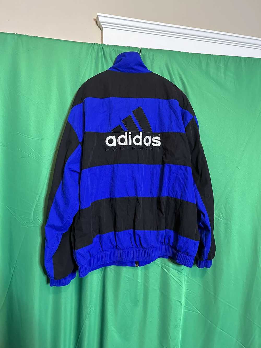 Adidas × Vintage Vintage 90s blue striped logo pu… - image 8