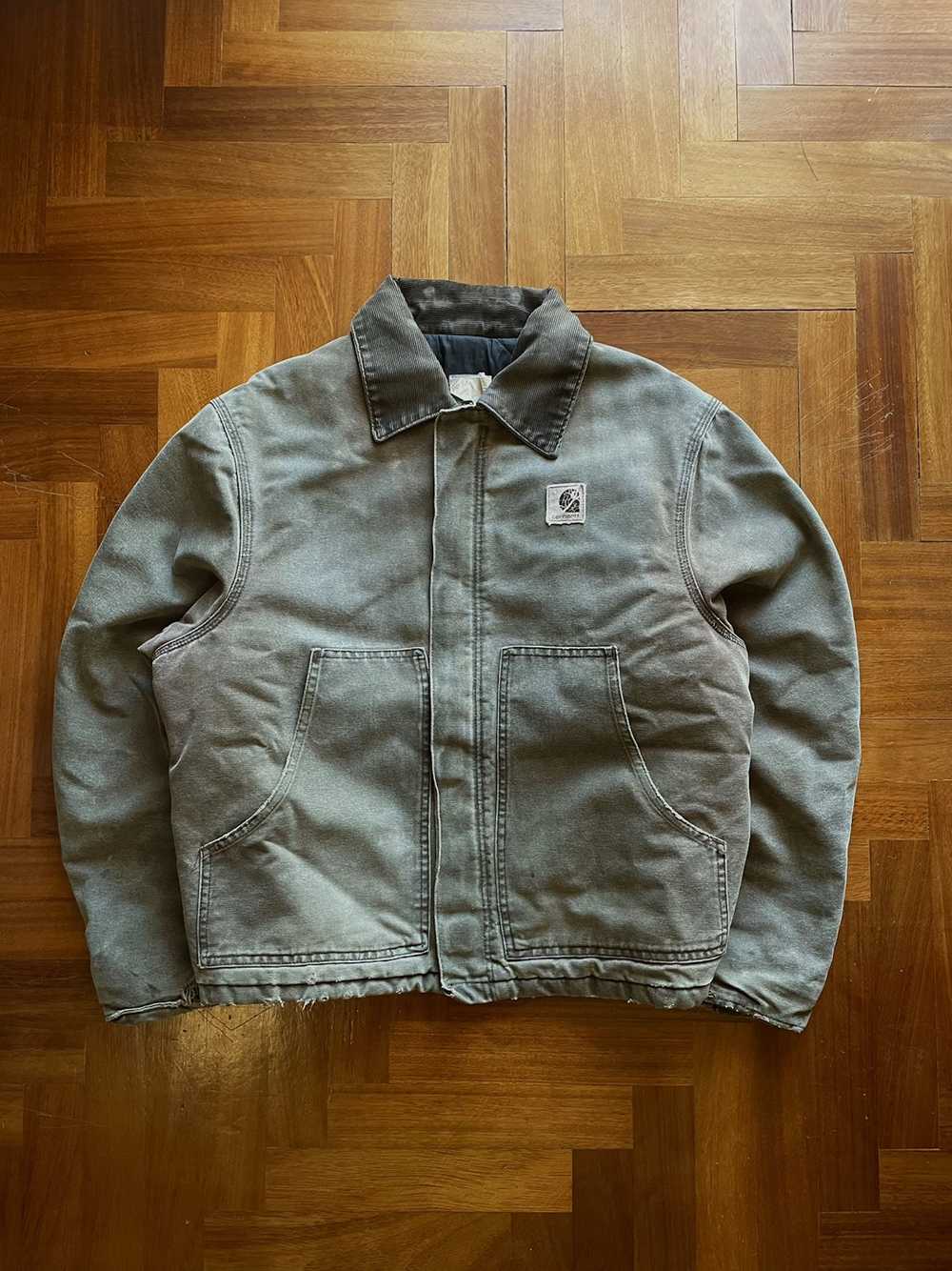 Carhartt j22 cht vintage carhartt faded jacket di… - image 1