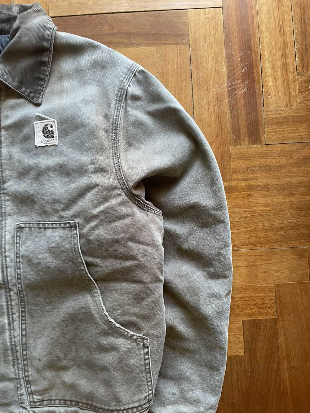 Carhartt j22 cht vintage carhartt faded jacket di… - image 4