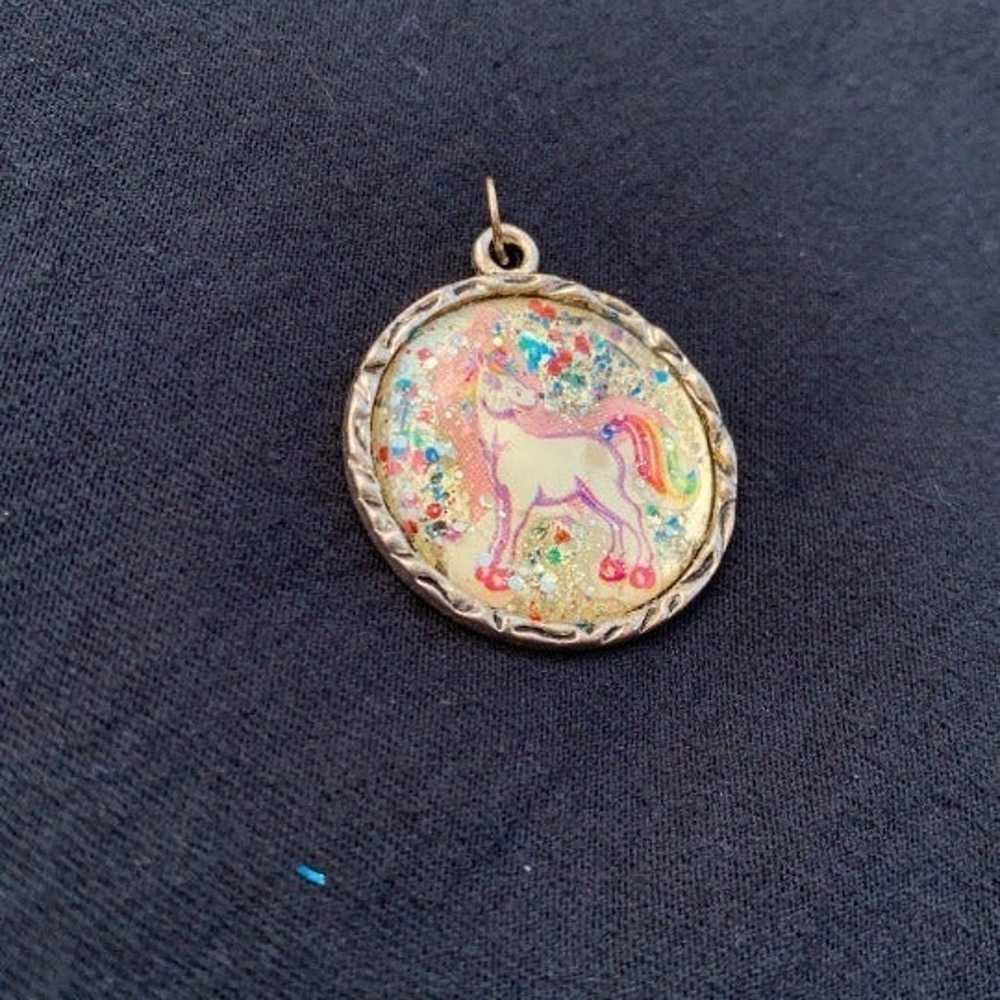 Lisa Frank Unicorn 90's Markie  Vintage Pendant /… - image 5