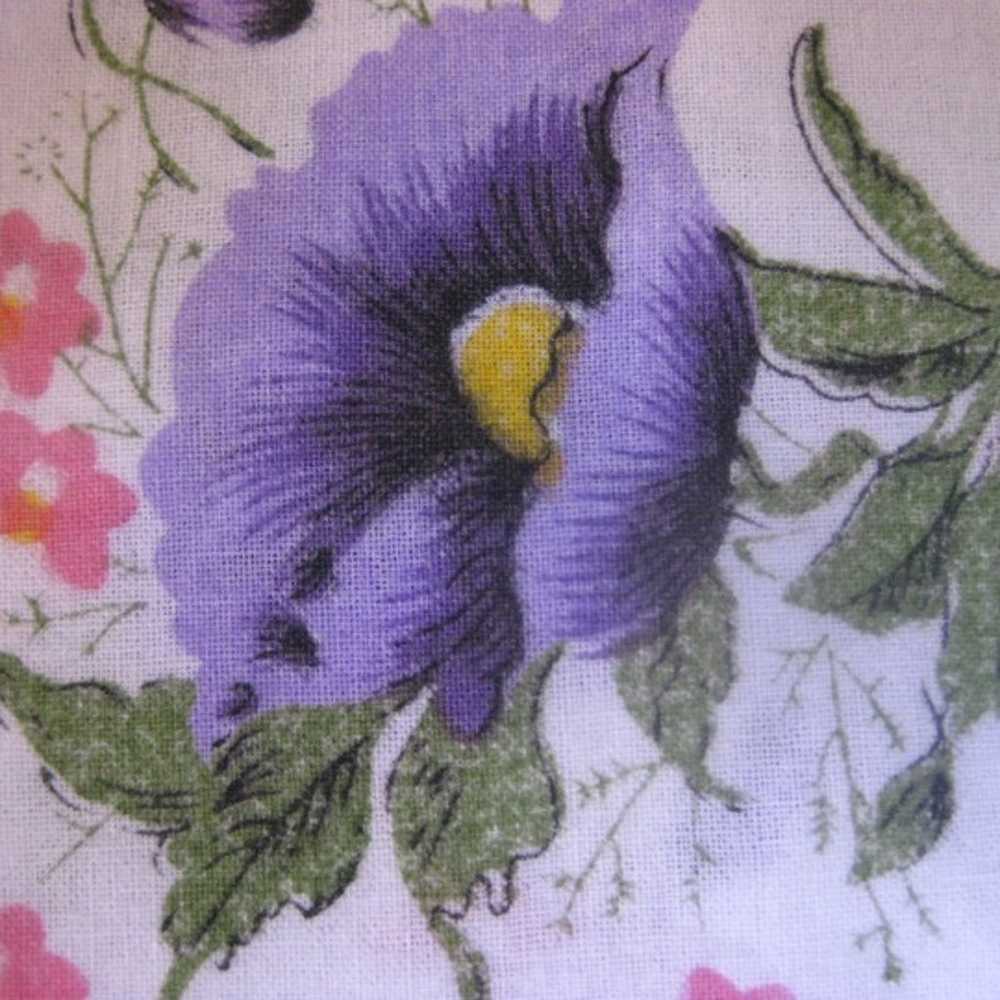 5 Lot Vintage Cotton Hankies Multi-color Floral F… - image 3