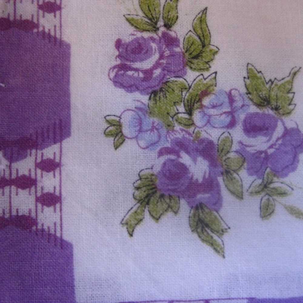5 Lot Vintage Cotton Hankies Multi-color Floral F… - image 4