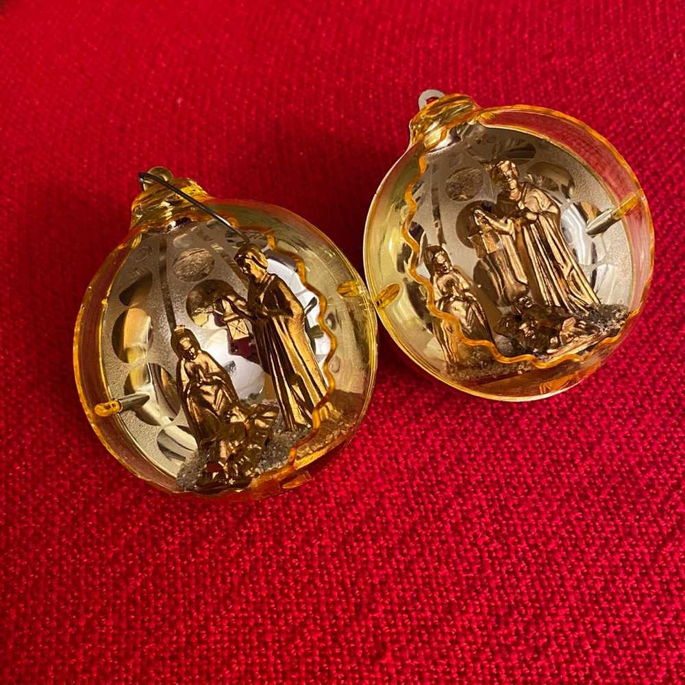 vintage christmas ornaments nativity - image 1