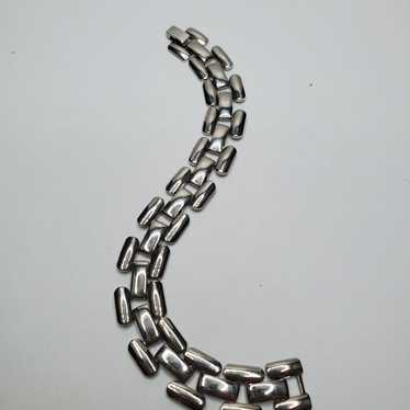 Vintage Napier silver chain bracelet - image 1