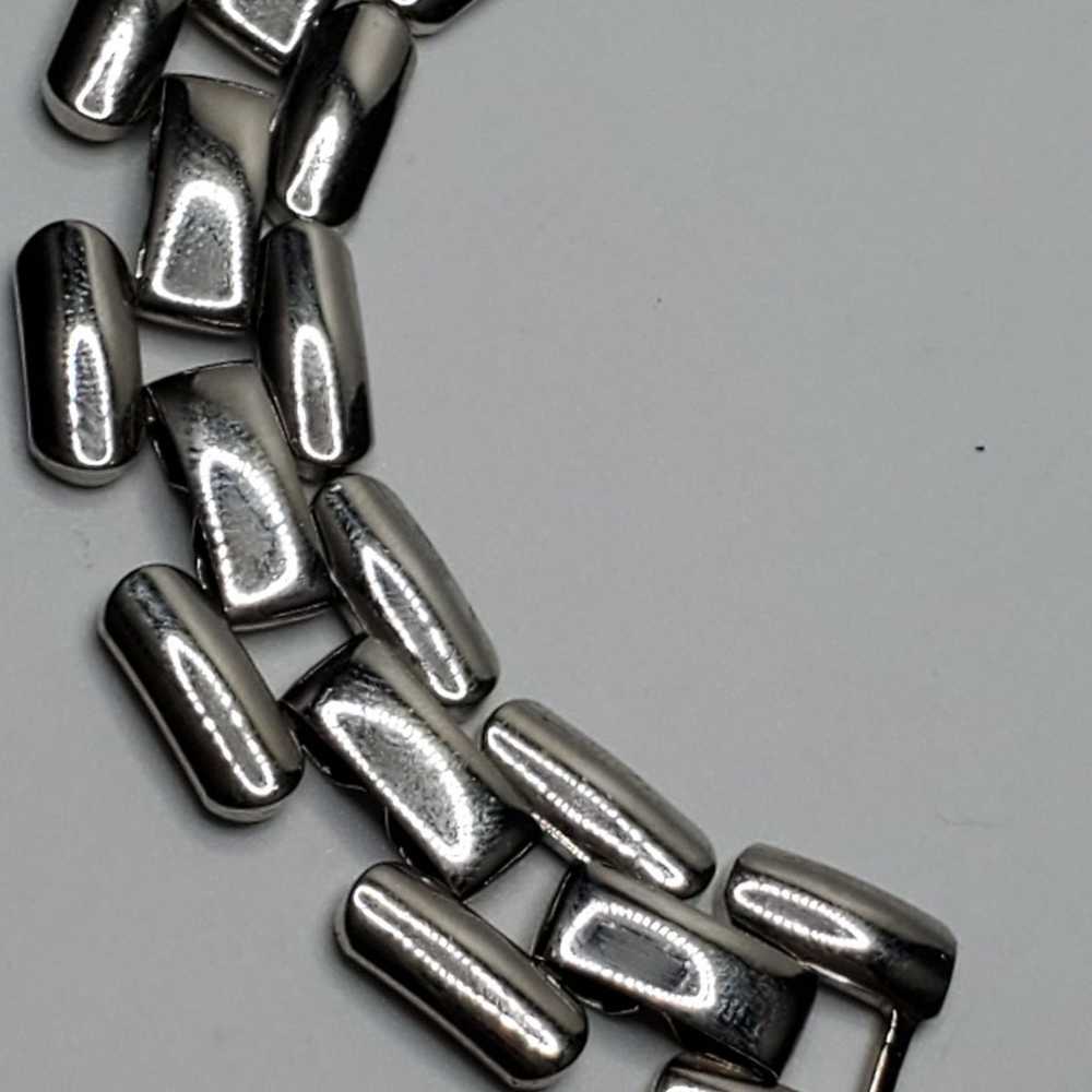 Vintage Napier silver chain bracelet - image 2