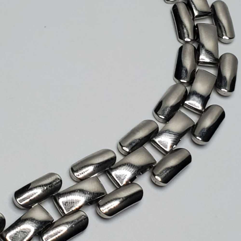 Vintage Napier silver chain bracelet - image 3