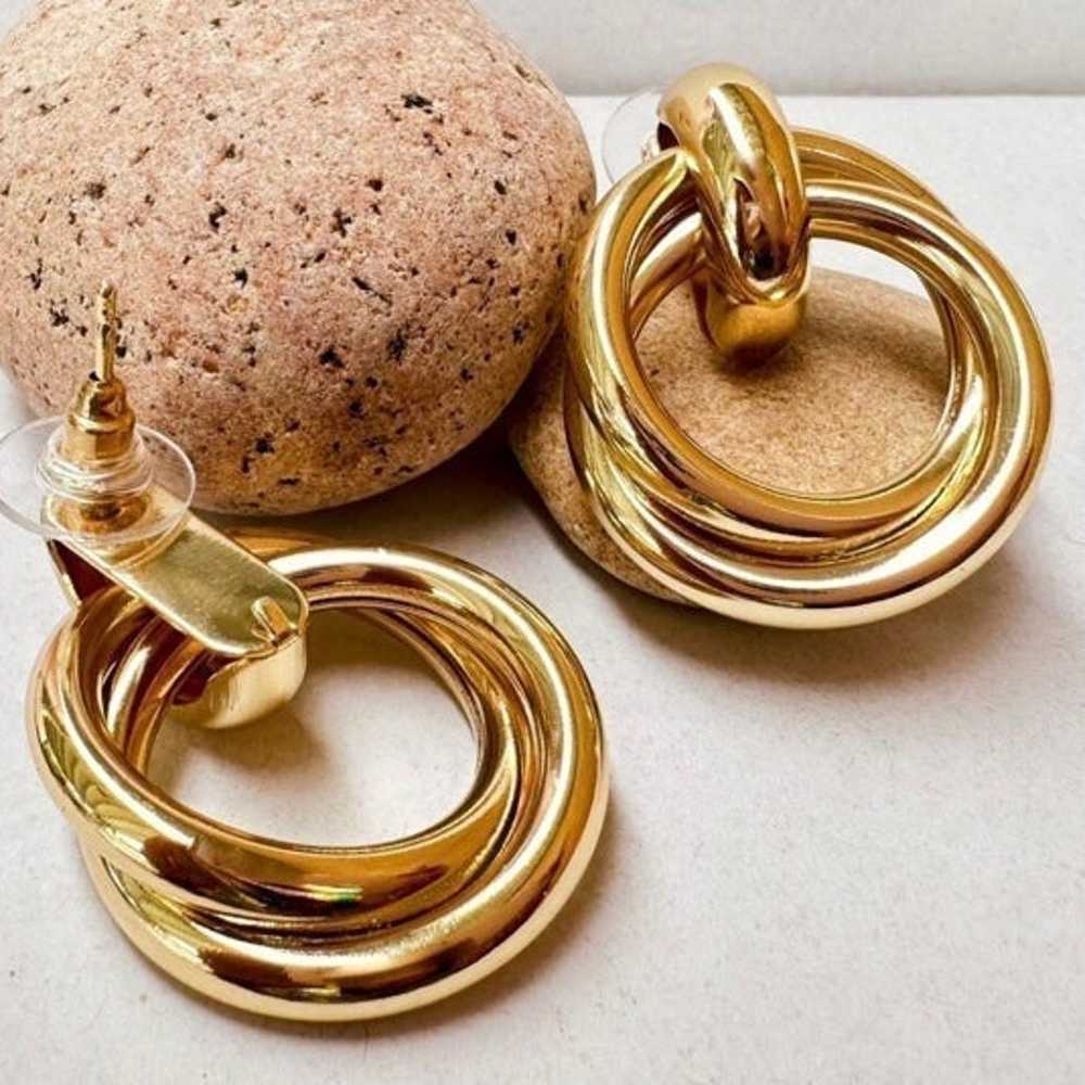 14K Minimalist Gold Hoop Earrings - image 6