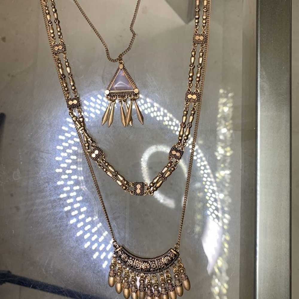Gorgeous gold necklace combination - image 3