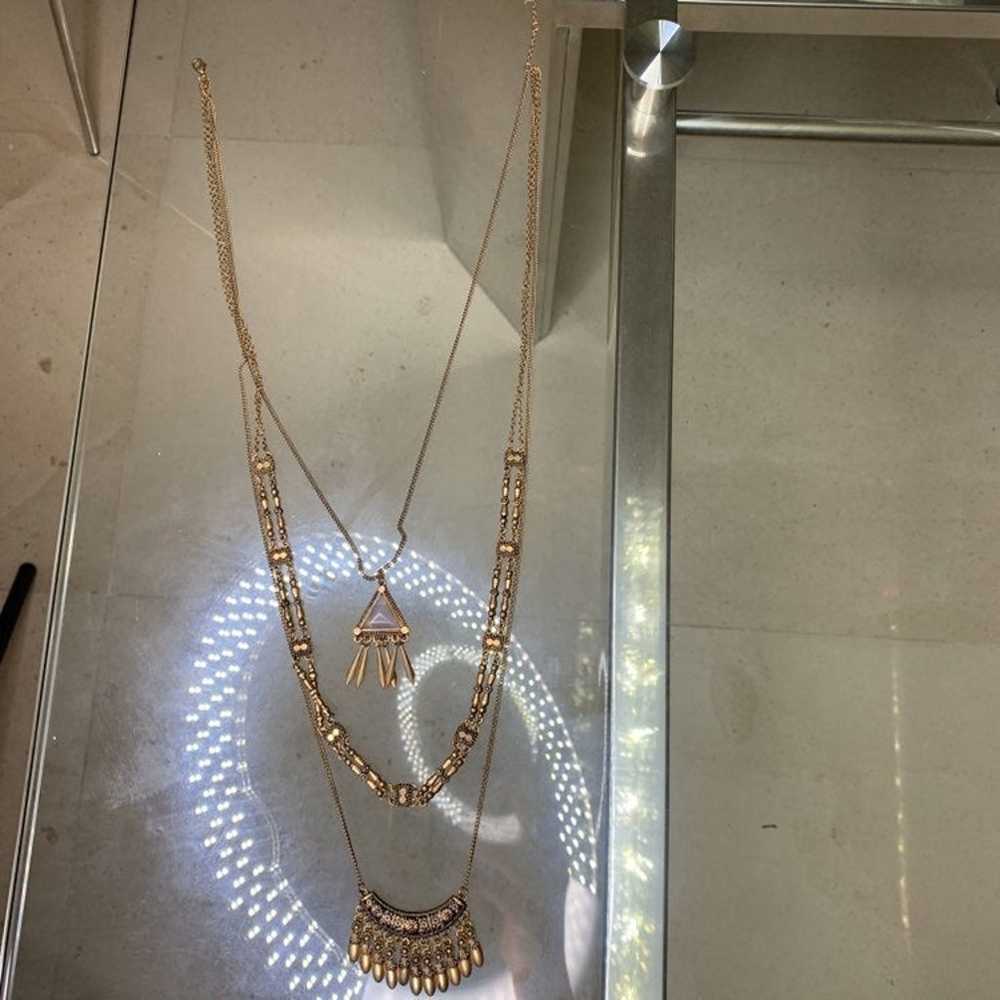 Gorgeous gold necklace combination - image 4