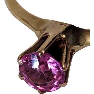 14K Gold Pink Sapphire .50CT Ring