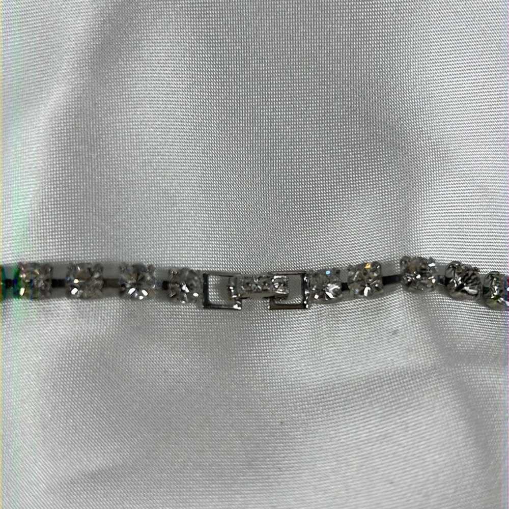 Vintage 15” Crystal Drop Choker. Necklace - image 5