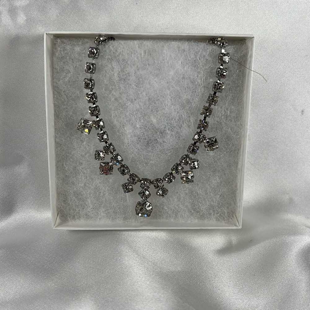 Vintage 15” Crystal Drop Choker. Necklace - image 6