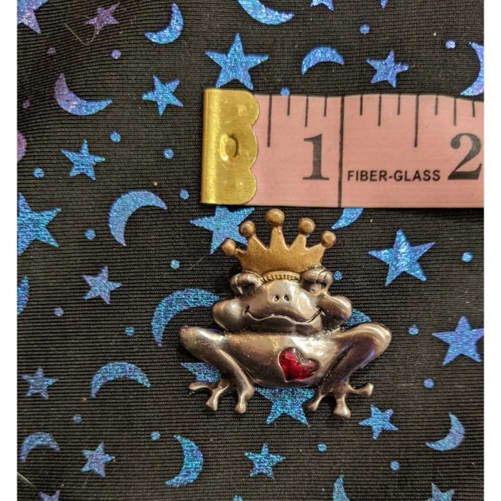 Silver Frog Prince Pin - image 3