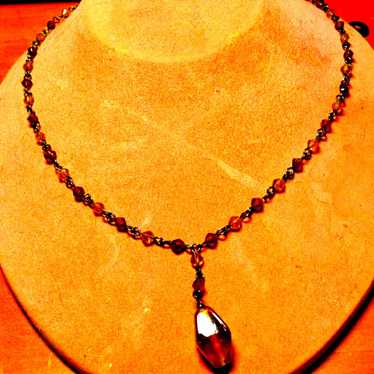 Beautiful Amber beaded necklace - image 1