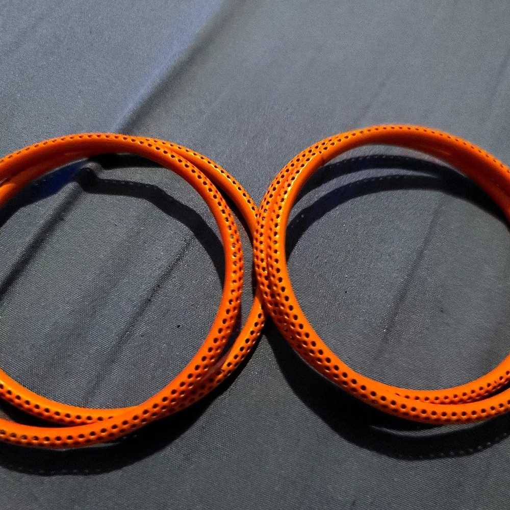 Vintage Women Orange Neon Bracelets - image 1