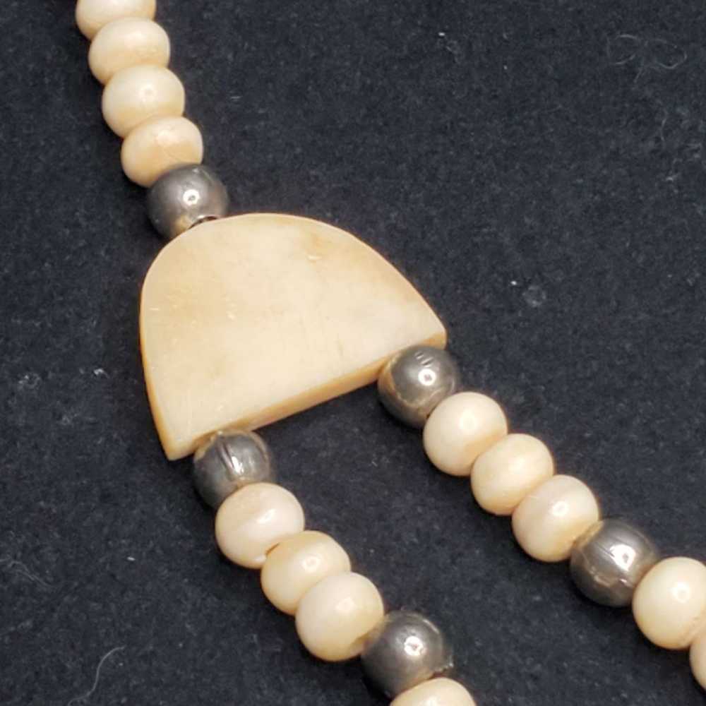 Vintage bovine/ bone necklace - image 5