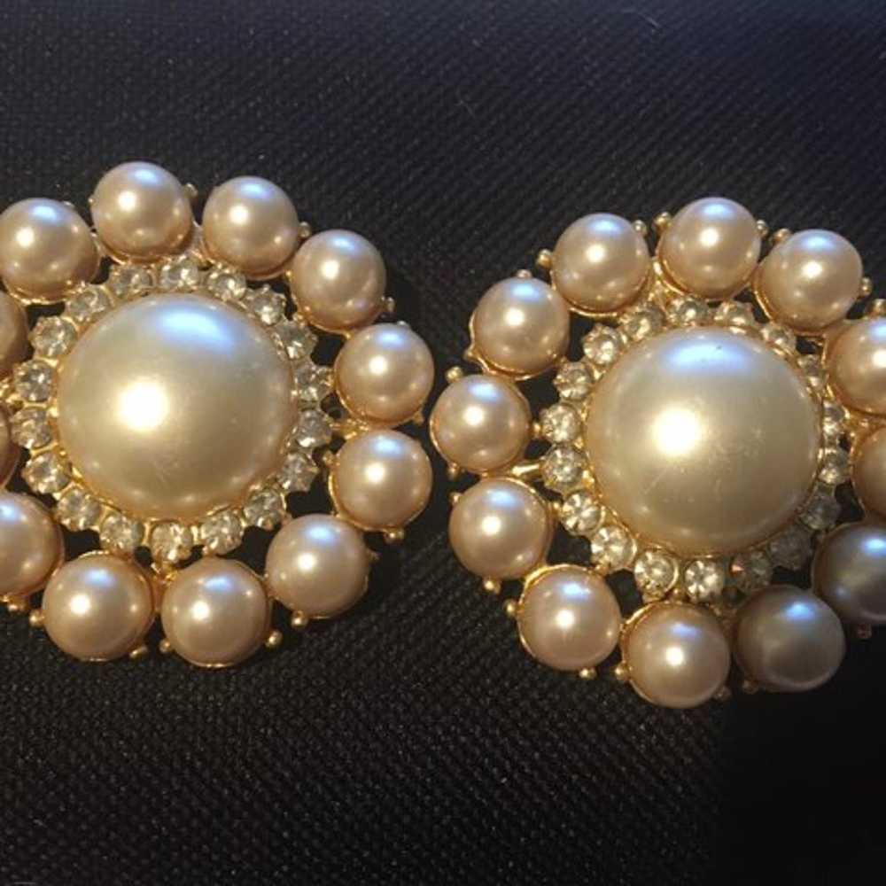 Vintage costume pearl jewelry - image 1