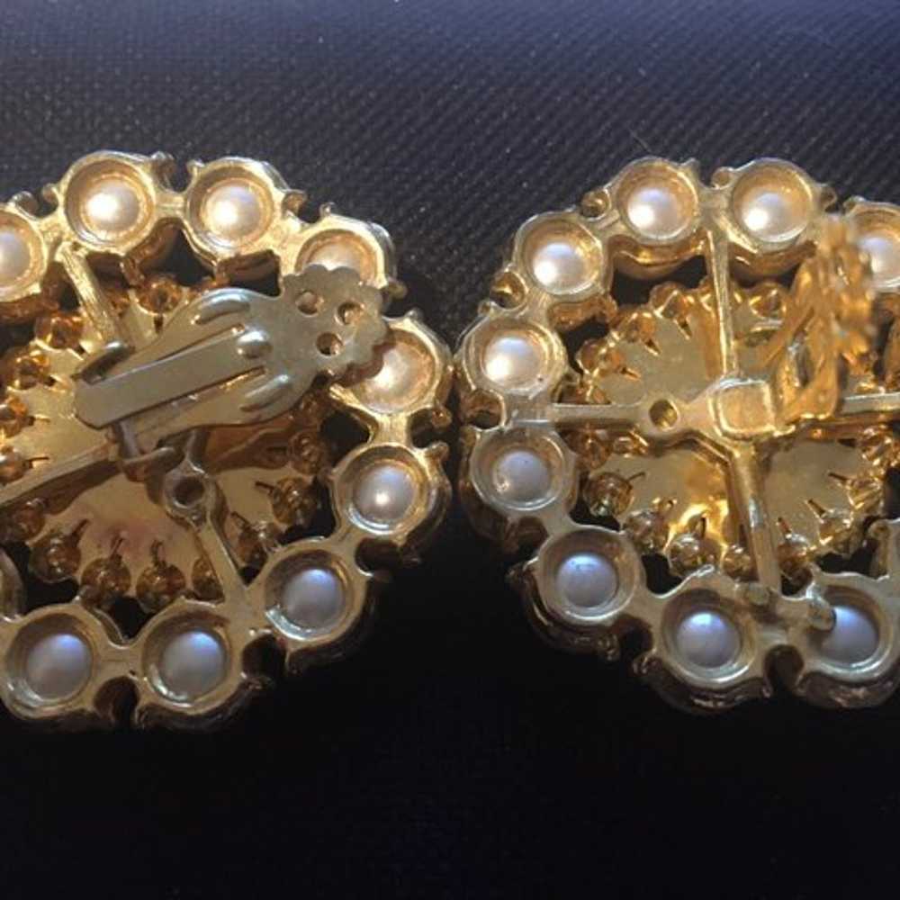 Vintage costume pearl jewelry - image 2