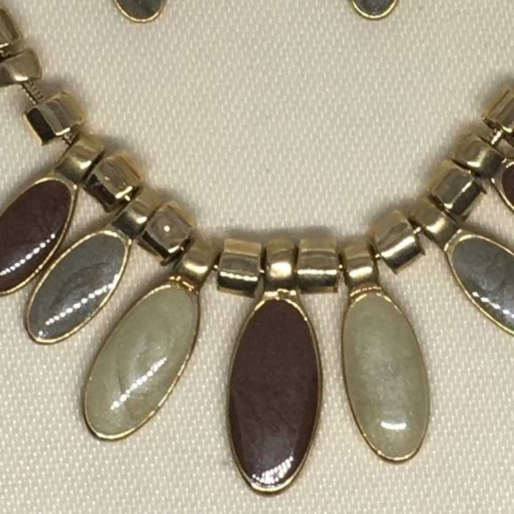Worthington Vintage Demiparure Gemstone Necklace … - image 2