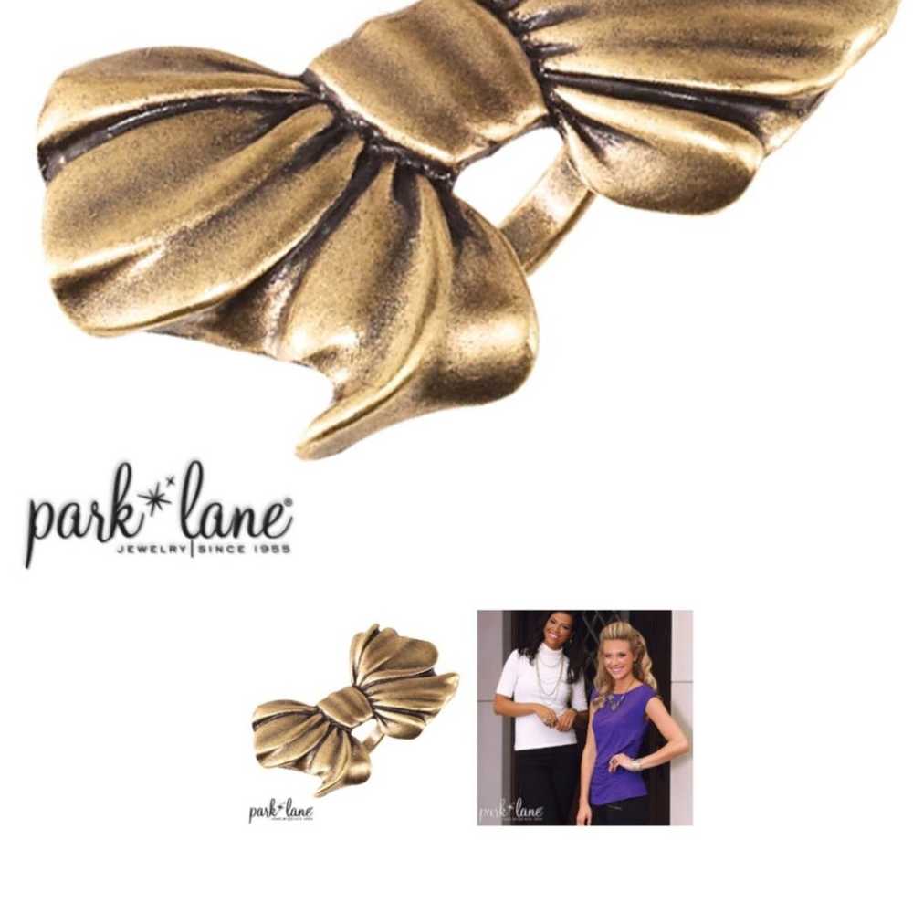 Park Lane Vintage Ring antique gold bow - image 1