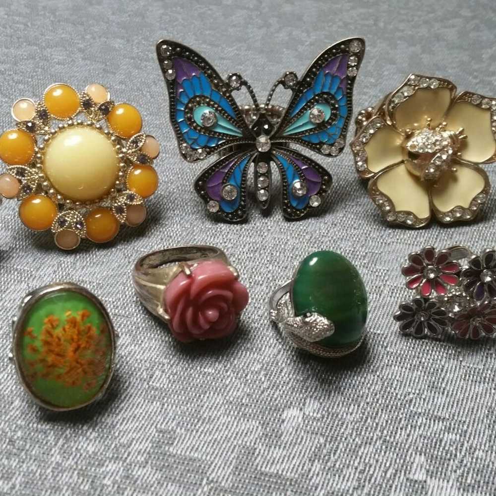 Vintage Summer Inspired Ring Lot - image 1