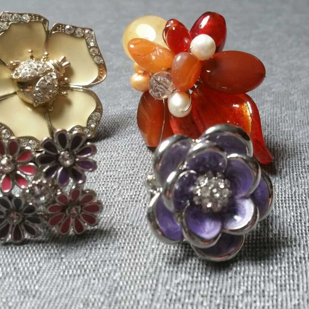 Vintage Summer Inspired Ring Lot - image 4