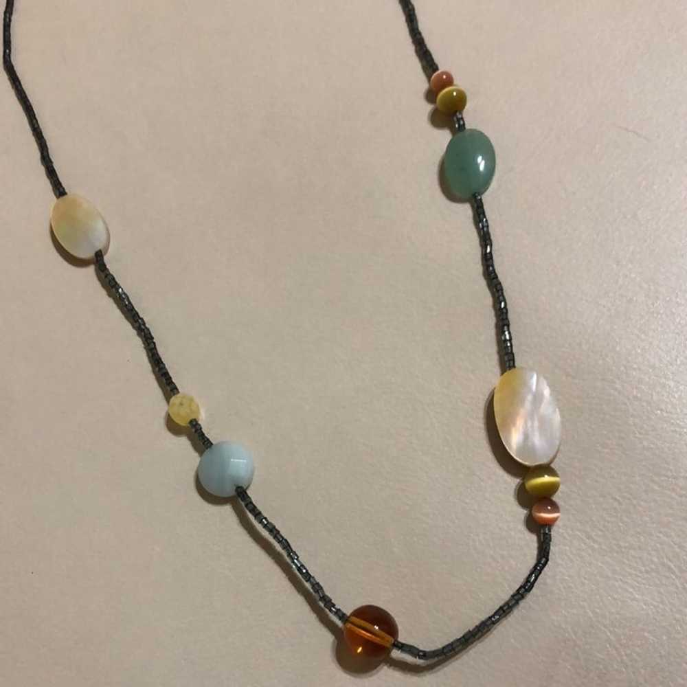 Multi Color Stone Necklace - image 2