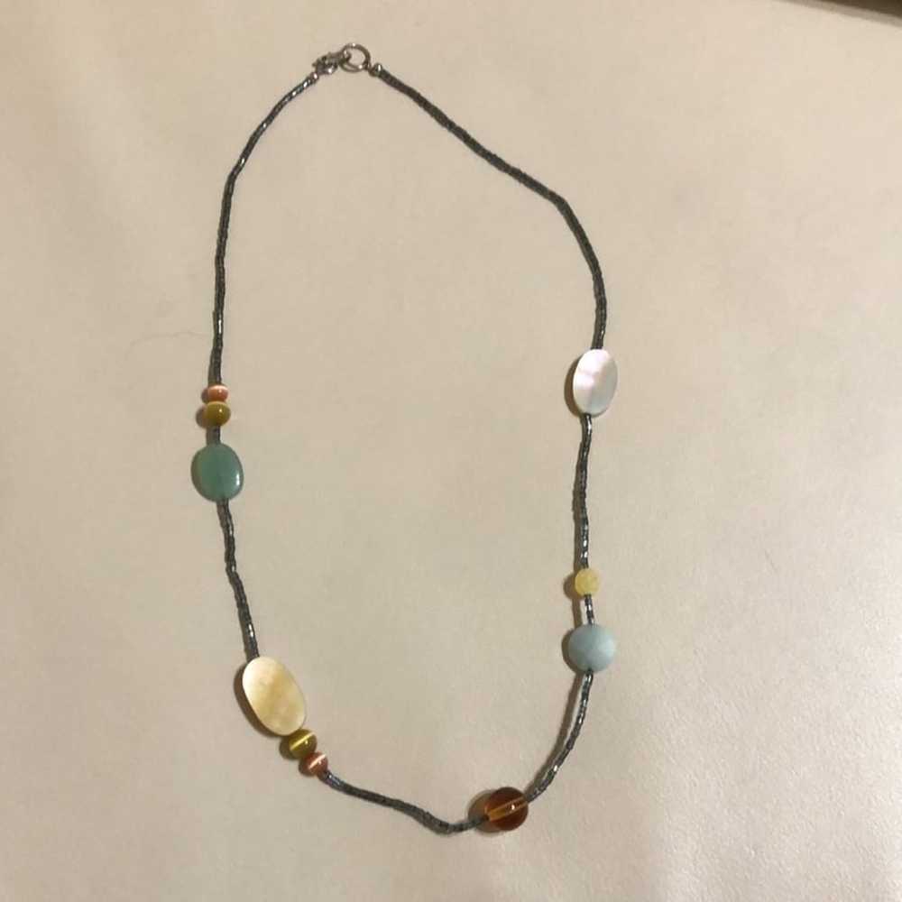 Multi Color Stone Necklace - image 3