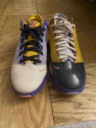 【美品】NIKE Lebron 19 Low LA Yellow/Purple 美品】NIKE Lebron 19 Low LA Yellow/Purple - メルカリ