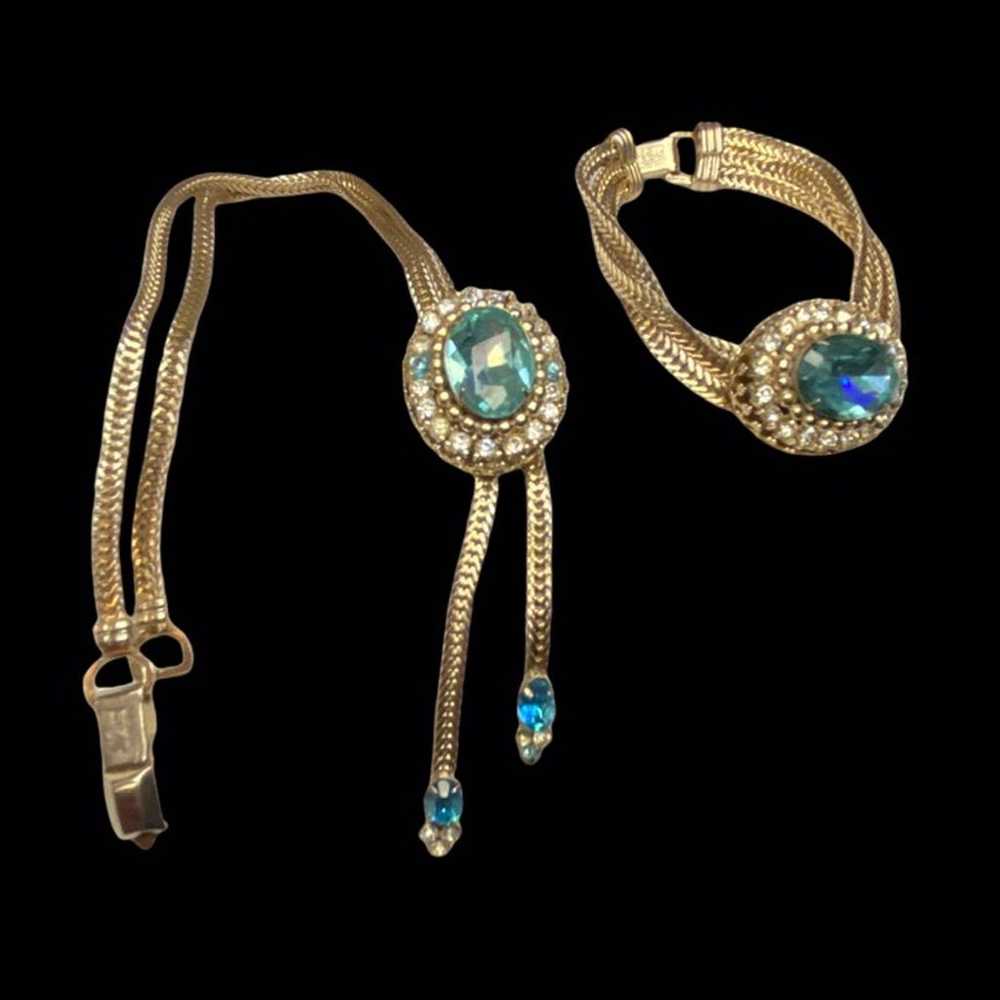 vintage matching necklace and bracelet - image 1