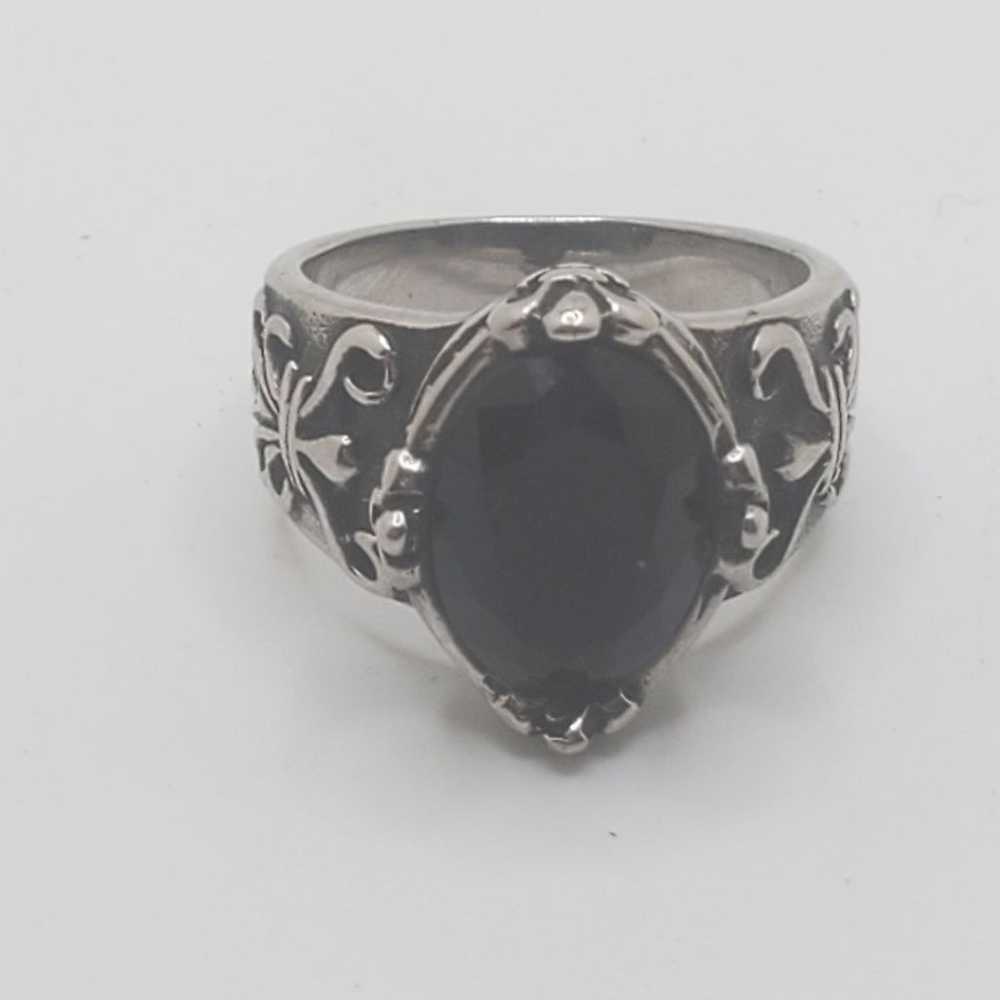 Vintage ring • possibly sterling • size 9 - image 2