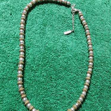 Ladies or Mens STERLING bead choker - image 1