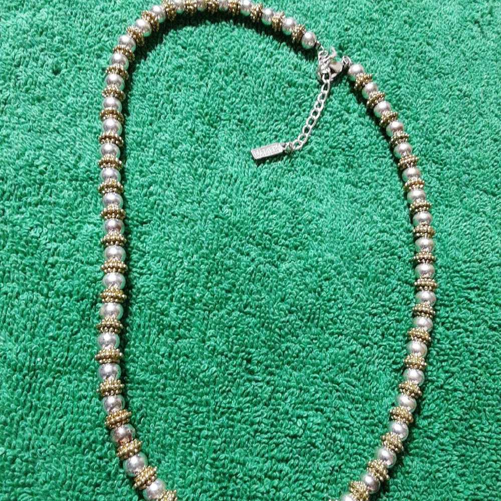 Ladies or Mens STERLING bead choker - image 2