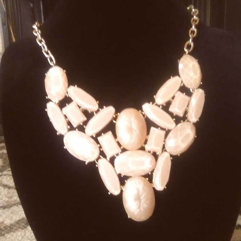 Vintage Bib Statement Necklace - image 1