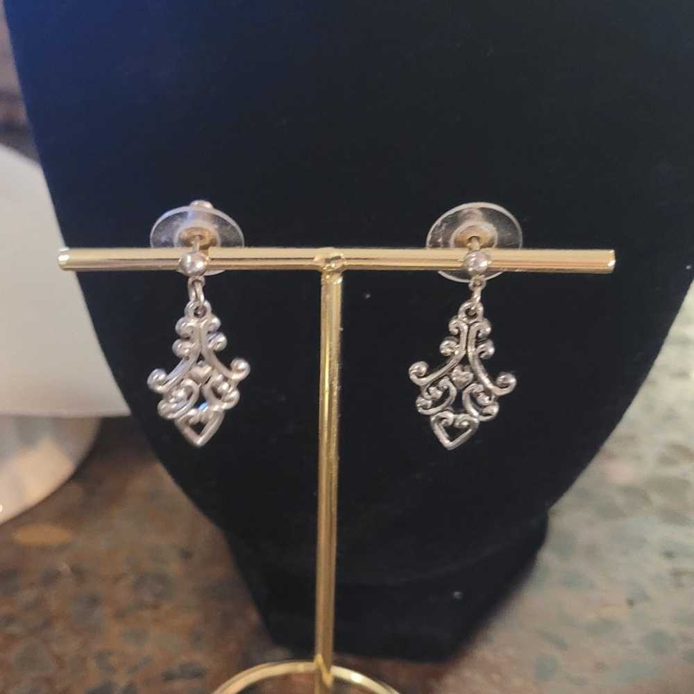 925 Silver dangle earrings. Vintage. - image 1