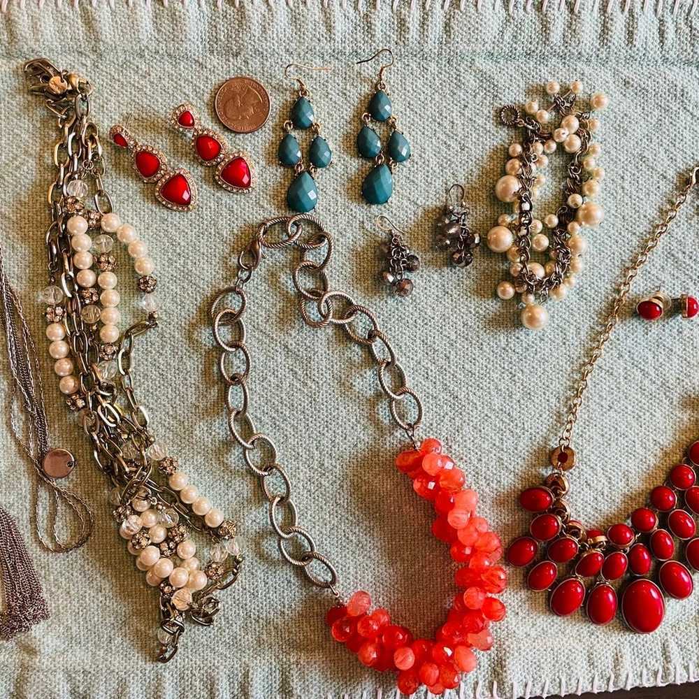 Large lot of costume jewelry - image 1