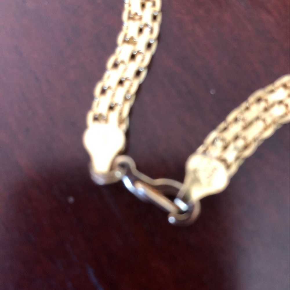 WomensVintage gold chainlink bracelet - image 2